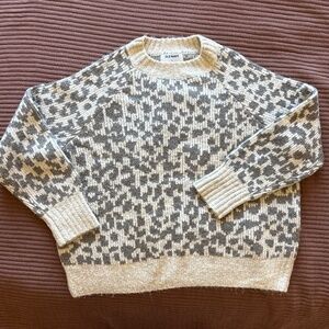 Old Navy cozy cheetah sweater